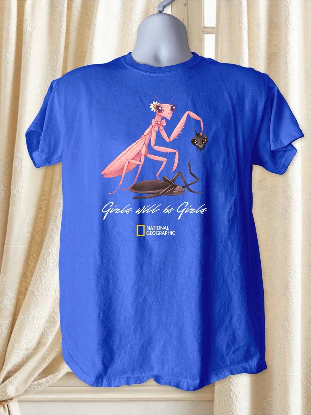 Girls Will Be Girls Praying Mantis Graphic- National Geographic Tee